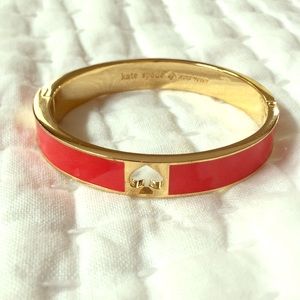 EUC Kate Spade Red Enamel Bangle Bracelet